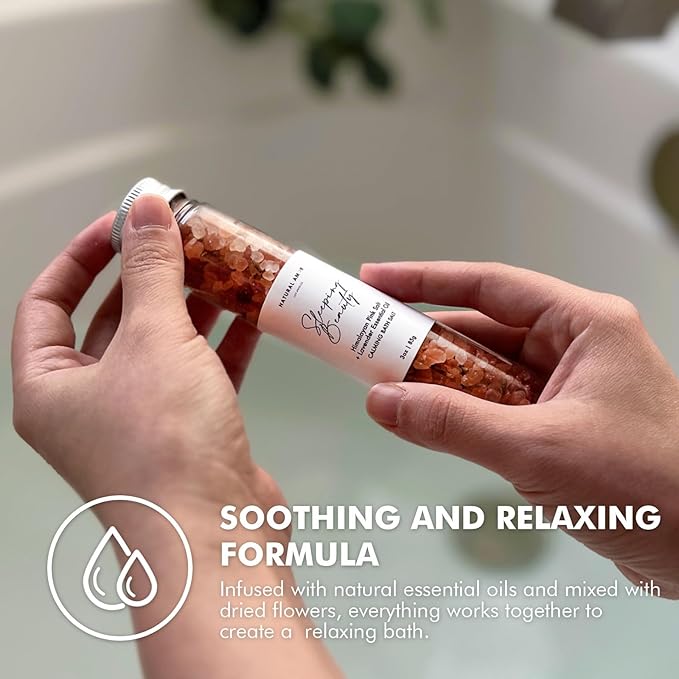 Natural Amor Natural Bath Salt Gift Set – 4 Pack Tubes - Image 5
