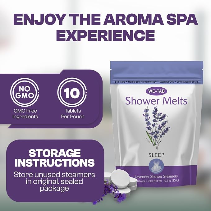 Shower Steamers 10-pk with Essential Oil Aromatherapy to Unwind and Sleep - Image 5