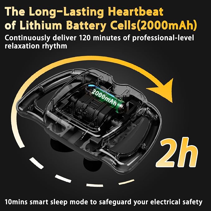 24 Head Massage Gun Set, Deep Tissue Percussion Massager 9 Modes 99 Intensities - Image 4
