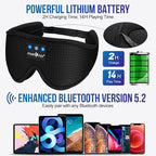MUSICOZY 3D Bluetooth 5.4 Sleep Headphones, Breathable Wireless Music Eye Mask - Image 4