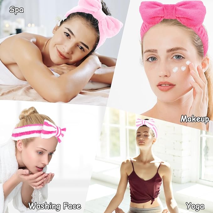 Casoty 12 Pcs Makeup Headband, Spa Headband - Image 3