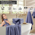 8 Piece Bath Towel Set |2 Oversized Large Bath Sheet, 2 Hand Towels, 4 - Image 2
