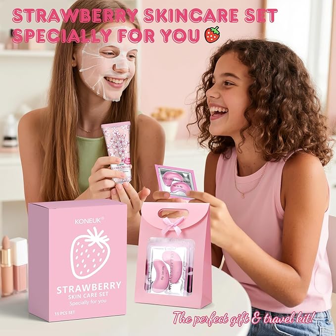 15 PACK Skincare Gift Set for Teen Girls, Travel Kit & Skin Care Gifts - Image 5