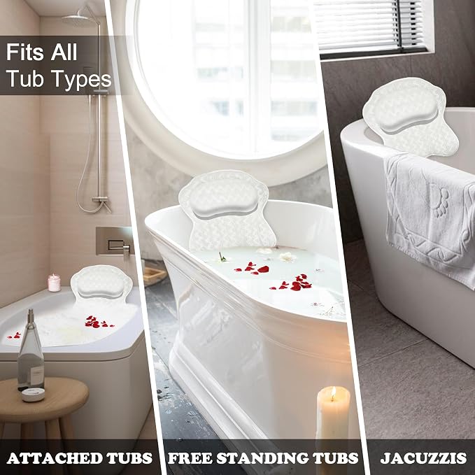Bath Pillow Spa Bathtub Ergonomic - Image 5