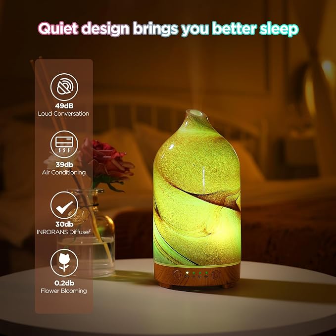 Essential Oil Diffuser Hand Blown Glass Aromatherapy Diffuser - Image 3