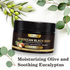 2 Pack Moroccan Black Soap Hammam, Morocco Body Scrub - Image 4