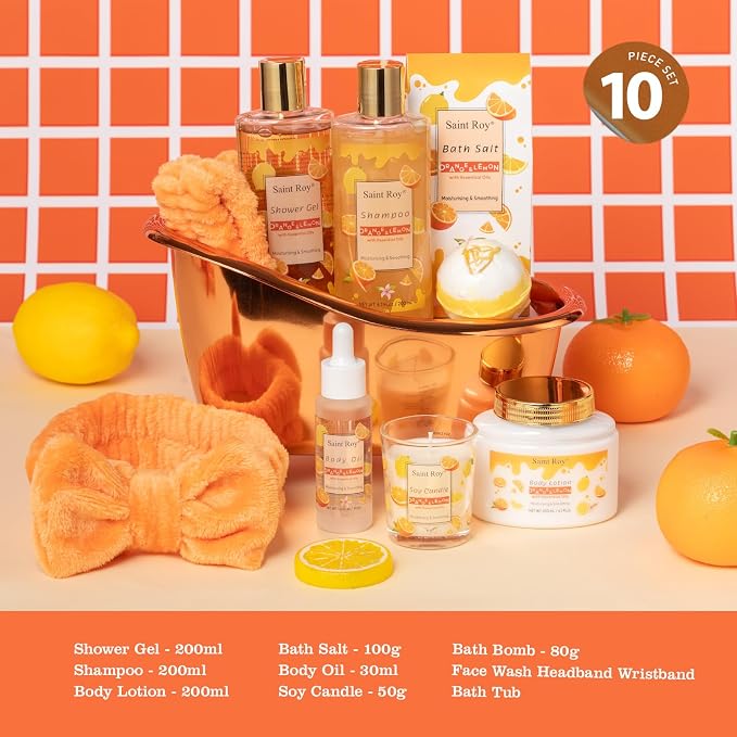 Orange Scents spa gift set Great Gift Lemon Spa Gifts - Image 2