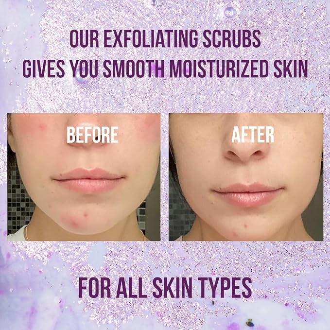 Blueberry Body Scrub, Pure Organic Face Exfoliant - Image 3