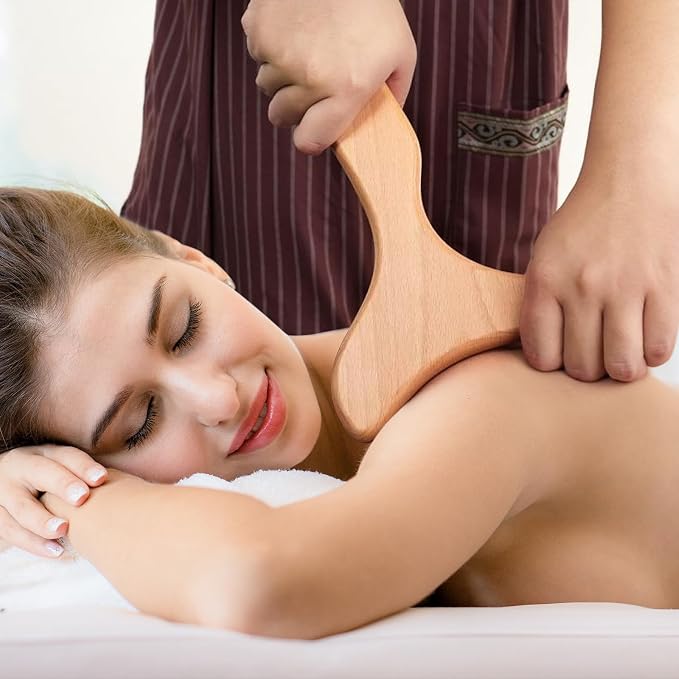 Wood Therapy Massage Tools, Lymphatic Drainage Massager, Pain Relief, Whole - Image 3