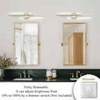EDISLIVE Dimmable Modern LED Vanity Light Fixtures Bathroom Vanity Wall Lighting - Image 3
