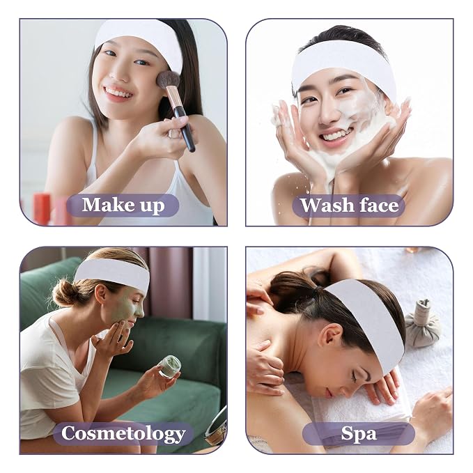 150 Count Disposable Spa Facial Headbands - Image 4