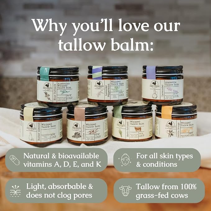 Hearth and Homestead: Handmade Blue Outback Australian Whipped Tallow Balm - Image 7