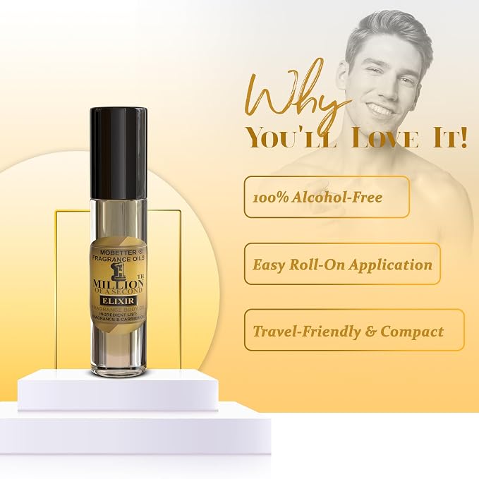 MOBETTER FRAGRANCE OILS 1 Millionth of a Second Elixir Men Cologne Body Oil - Image 3