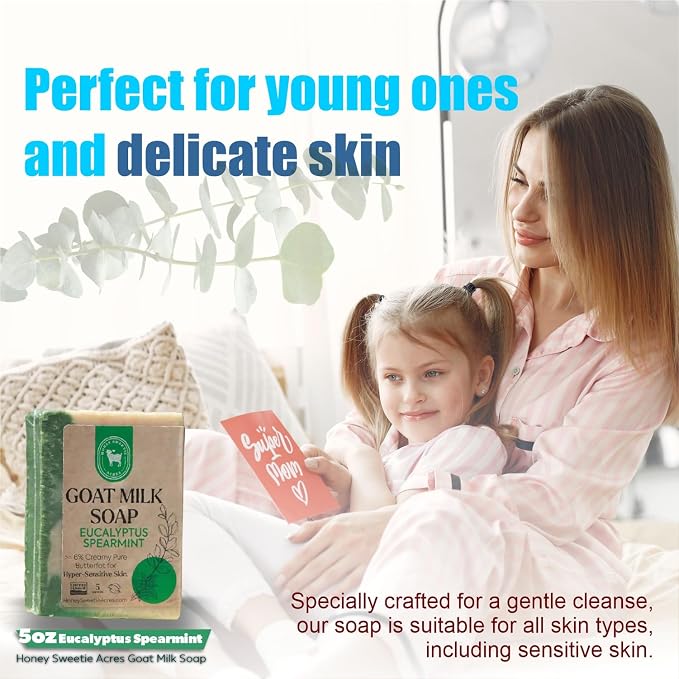 Honey Sweetie Acres Eucalyptus Spearmint Goat Milk Soap - Image 6