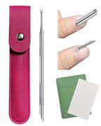 Loop Cuticle Pusher, Pre-treatment Cuticle Pusher, Stainless Steel Round by KUNSHNBEI