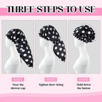 2 Pcs Large Shower Cap for Braids, Extra Long Shower Cap for Women Long Hair & - Image 4