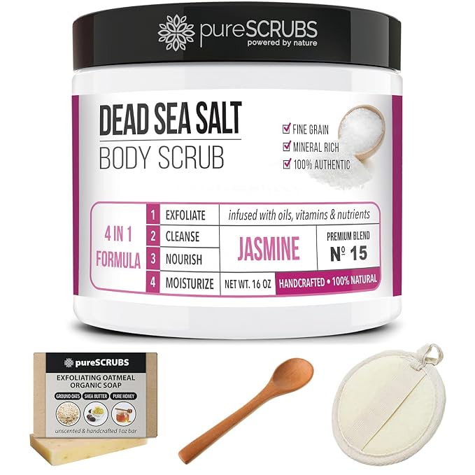pureSCRUBS Premium Jasmine Body Scrub Set - Image 8
