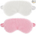 2 Pcs Plush Fluffy Eye Mask Soft Sleeping Blindfold Eye Cover Comfortable Furry by WY+LIGHTING+LEVEL