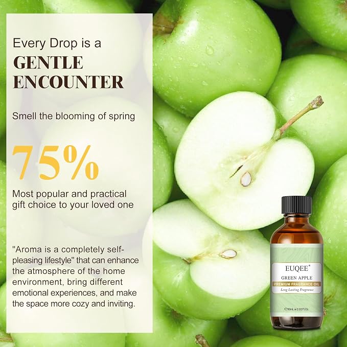 EUQEE Green Apple Fragrance Oils, 2.02 Fl oz / 60ml Essential Oils - Image 4