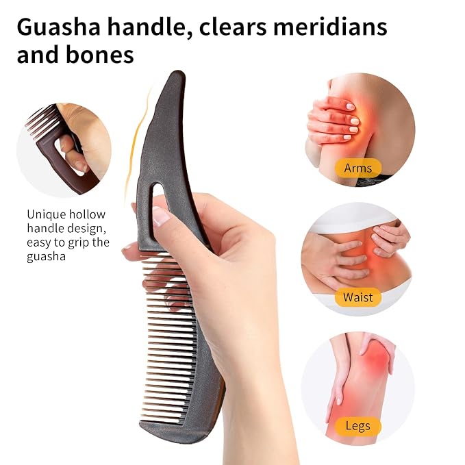 Dandruff Comb Wide Tooth, Stainless Steel Fine Tooth Lice/Psoriasis Scalp Detox - Image 5