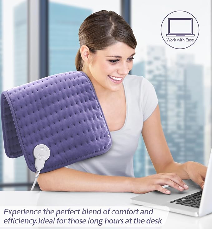 Heating Pad for Pain Relief | Electric Heat Pad for Back, Shoulder & Cramps | 6 - Image 2