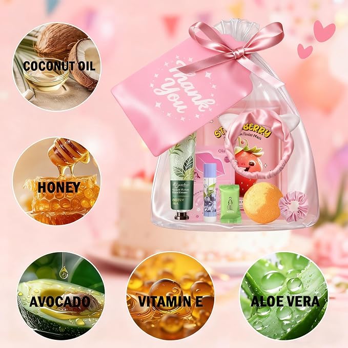 55PCS Spa Party Supplies for Girls, Spa Party Favors Face Masks, Hand Cream - Image 9