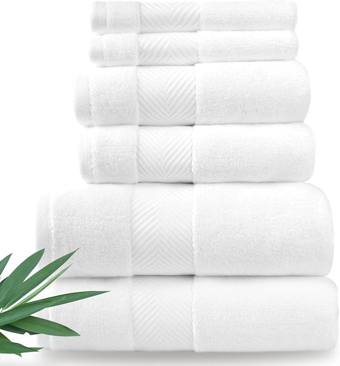 Alusa Home Ultra Soft & Plush Viscose from Bamboo Bath Towels by AlusaHome