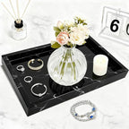 Pure Natural Marble Tray for Bathroom, Sink. Cosmetics, toiletries, etc. can be - Image 4