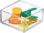 iDesign Clarity Plastic Drawer Organizer, Storage Container by iDesign