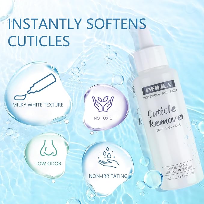 NXJ INFILILA Cuticle Softener, Instant Cuticle Remover Liquid - Image 4
