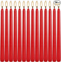 WPONSZU 14 Pack Tall Red Taper Candles 10 Inch Unscented Dripless Candlesticks by WPONSZU