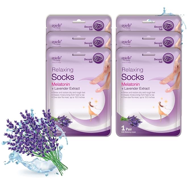 Epielle Relaxing Foot Mask 6 Pairs, Soften and Restore by Epielle
