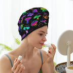 Mushrooms Hair Towel Wrap Microfiber Fast Drying Hair Turban - Image 8
