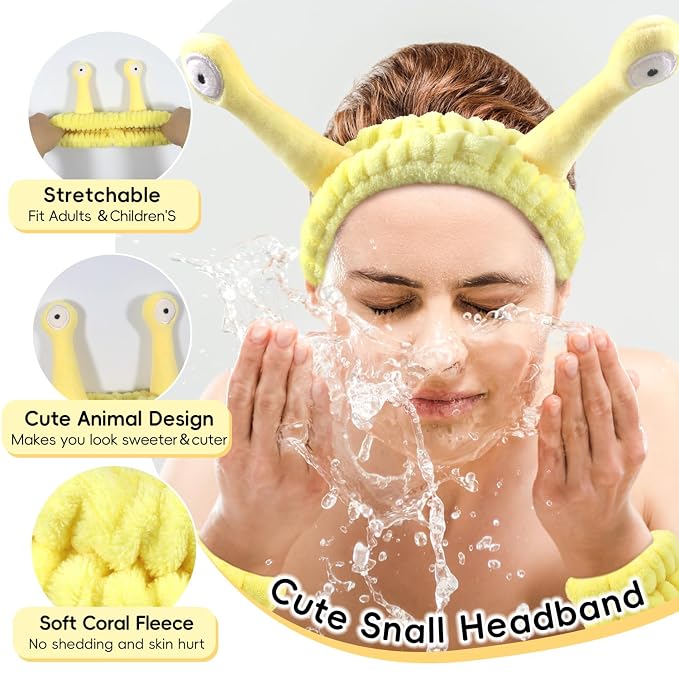 Face Wash Headband, Skincare Wrist Bands - Image 5