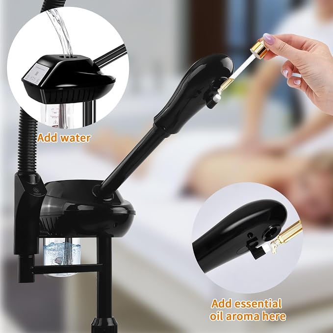 Retain Time Facial Steamer for Ozone Humidifier Atomizer Attach 5× Magnifier - Image 6