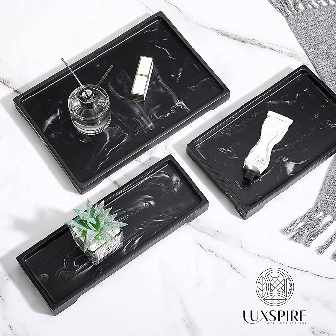 Luxspire Bathroom Sink Vanity Trays, Kitchen Sink Trays, Vanity Countertop - Image 7