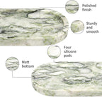 Natural Marble Tray Oval, Bathroom Vanity Tray - Image 3