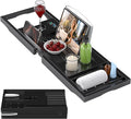 Foldable Bathtub Caddy Tray for Tub, Bamboo Expandable Bath Table Trays by Unknown