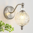 1 Piece Brushed Nickel Wall Sconce, 1-Light Mid Century Modern Brushed Nickel by Unknown