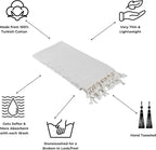 InfuseZen Stonewashed Turkish Bath & Beach Towel –100% Organic Turkish Cotton - Image 2