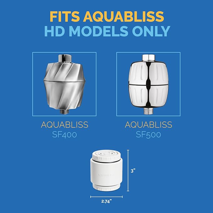 AquaBliss HD Revitalizing Shower Filter Replacement Cartridge - Image 5
