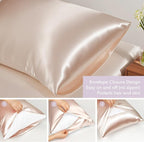 Vegan Silk Sleep Set, Vegan Silk Pillowcase - Image 3