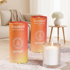 36oz Scented Candle Sand Wax, Citrus& Lavender- 2 Tubes Scented Pearled Candles - Image 7