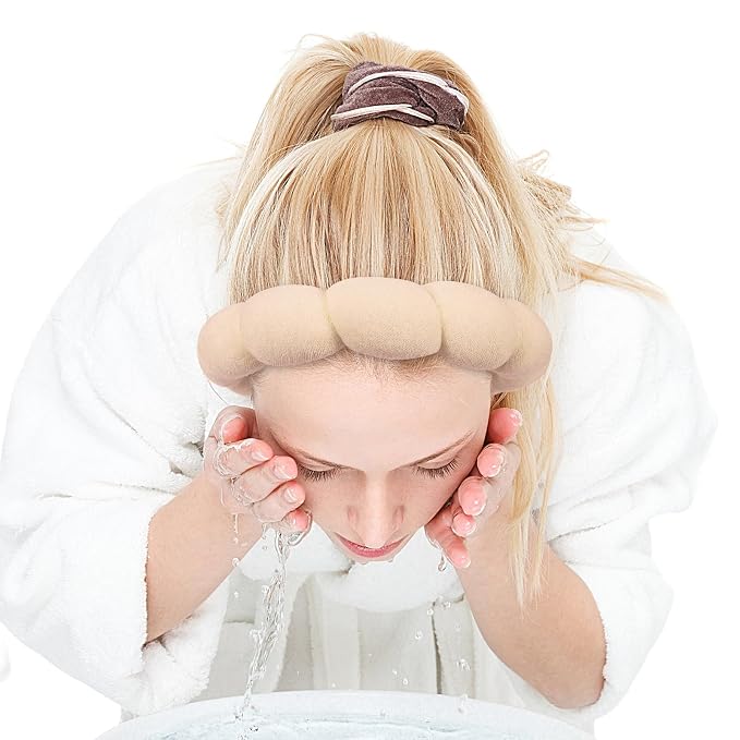 Zkptops Spa Headband for Women Sponge Makeup Skincare Headband Washing Face - Image 9