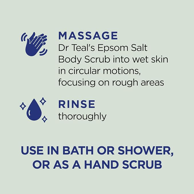 Dr Teal's Pure Epsom Salt Body Scrub, Relax & Relief - Image 3