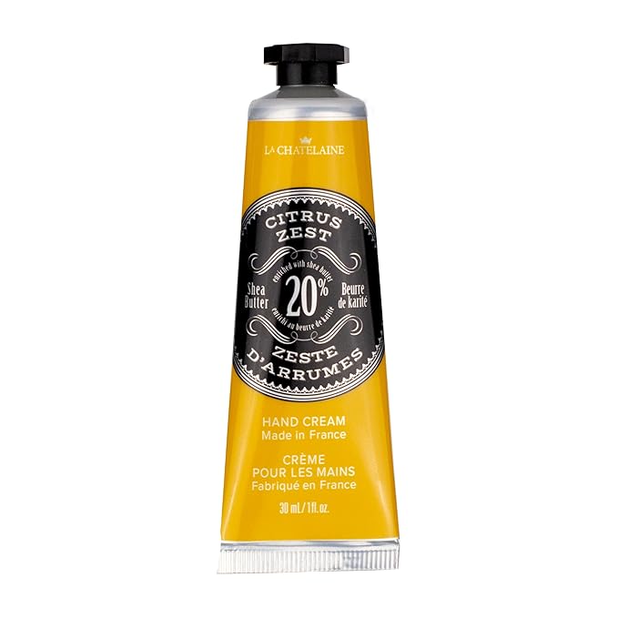 La Chatelaine 20% Shea Butter Hand Cream Travel Size, Organic Argan Oil by LaChatelaine