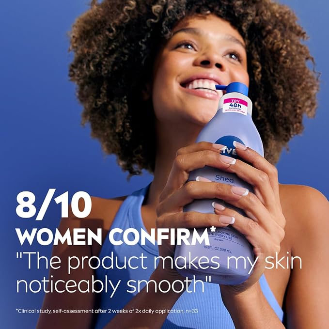 NIVEA Shea Nourish Body Lotion for Dry Skin - Image 7