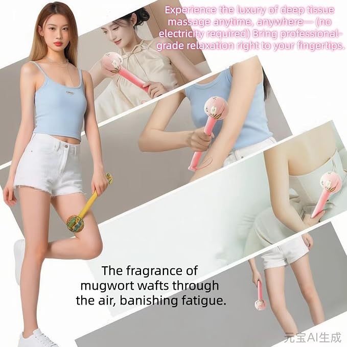 Mugwort Massage Hammer, Massage Tools Back, Shoulder & Body - Image 5