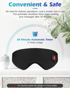 Silk Cordless Heated Eye Mask, Washable Heat Eye Compress - Image 4