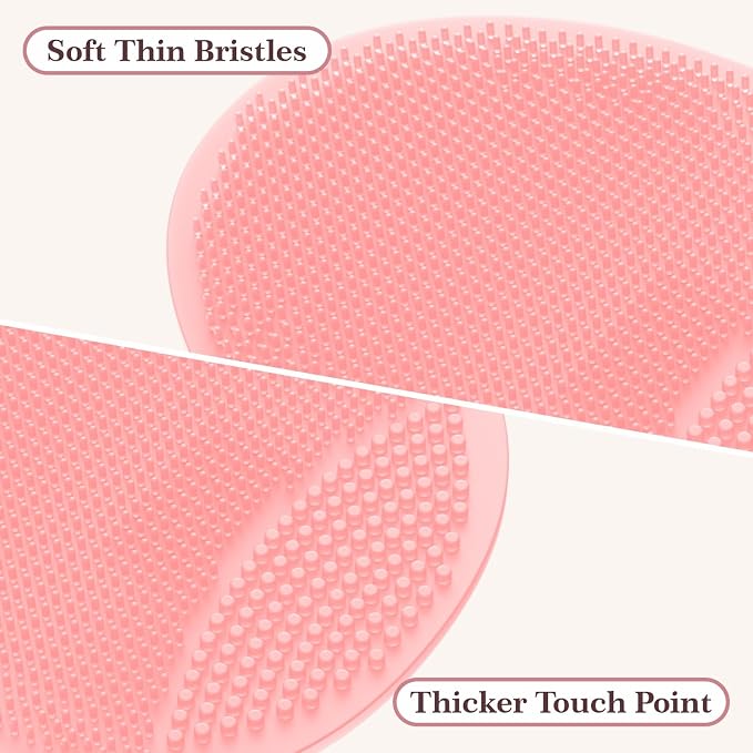 Manmihealth Silicone Back Scrubber & Shower Face Brush Set, Gentle-Cleaning & - Image 4